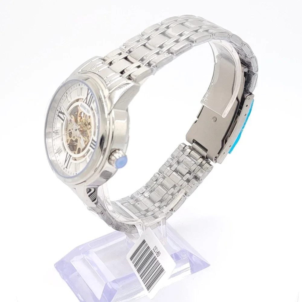 Invicta Objet D Art 69133 Men's Automatic Skeleton Silver Watch 41mm New